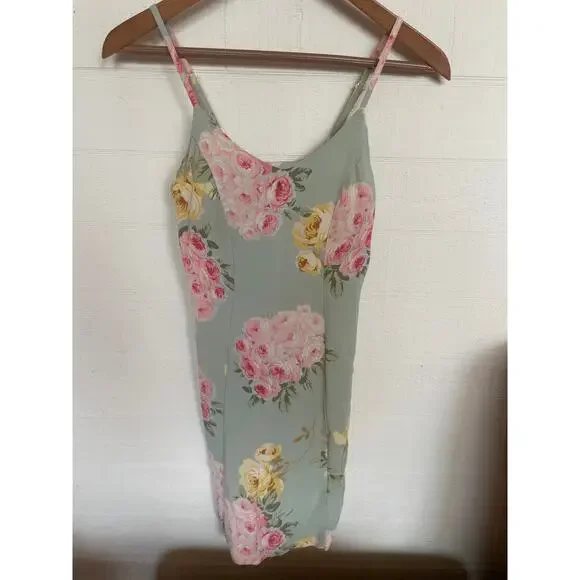 Vintage BETSEY JOHNSON Super Rare Floral Dress Black Label Size Small S - Picture 3 of 5